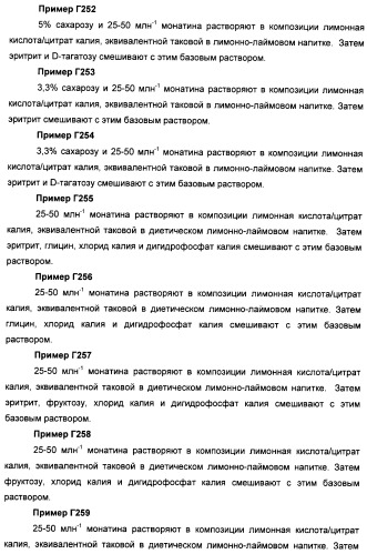 Композиции натурального интенсивного подсластителя с улучшенным временным параметром и(или) корригирующим параметром, способы их приготовления и их применения (патент 2459434)