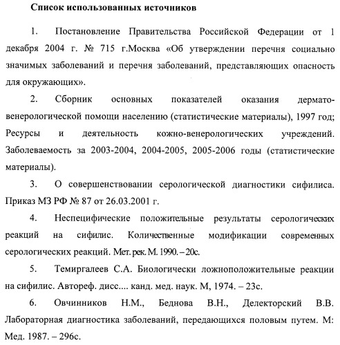 Способ диагностики сифилиса путем одновременного определения реагиновых и трепонемоспецифических антител к t.pallidum на микроскопных альдегидных слайдах (патент 2394496)