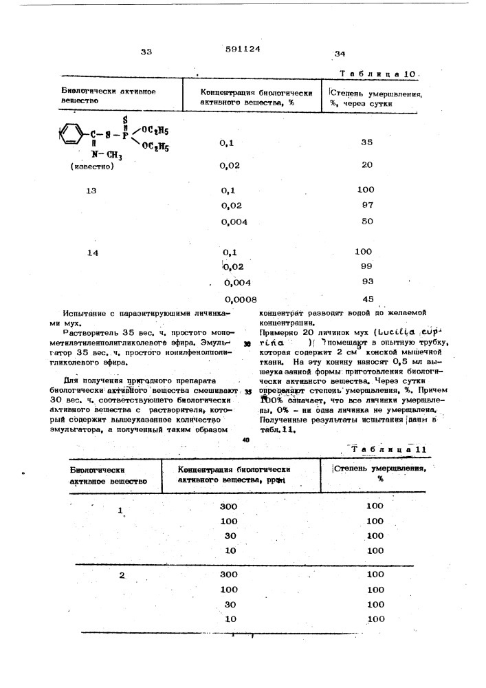 Способ борьбы с насекомыми и клещами (патент 591124)