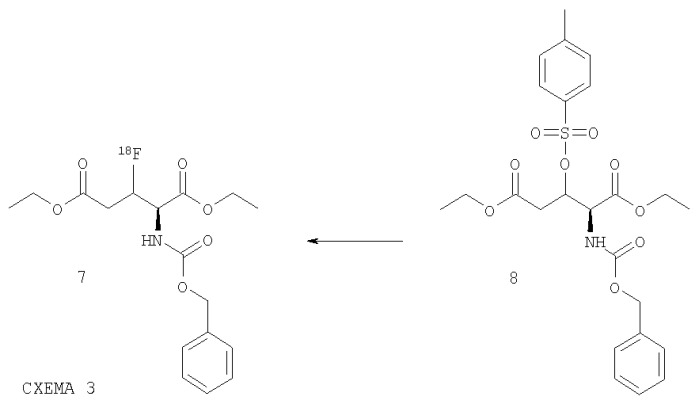 [f-18] меченная l-глютаминовая кислота, [f-18] меченный l-глютамин, их производные и их применение, а также способ их получения (патент 2395489)