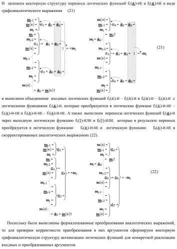 Способ избирательного логического дифференцирования d*/dn позиционных аналоговых сигналов &#177;[mj]f(2n) с учетом их логического знака m(&#177;) и функциональная структура для его реализации (варианты русской логики) (патент 2417431)