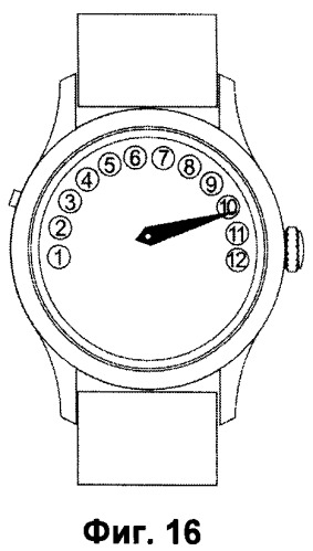 Способ индикации на часах текущего часа и минут текущего часа одной стрелкой и часы с одной стрелкой (патент 2511700)