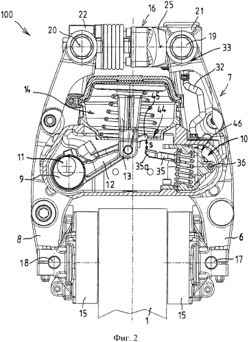 Исполнительный механизм с нажимной штангой для компактных модулей с суппортом дискового тормозного механизма с резьбовой деталью, опирающейся непосредственно на корпус исполнительного механизма (патент 2564460)