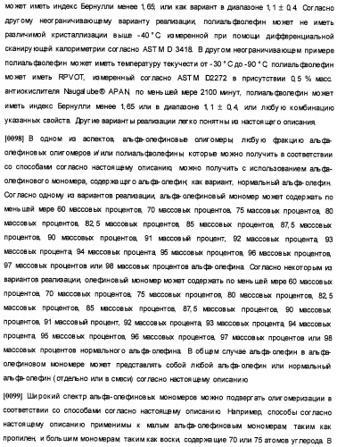 Олигомеризация альфа-олефинов с применением каталитических систем металлоцен-тск и применение полученных полиальфаолефинов для получения смазывающих смесей (патент 2510404)