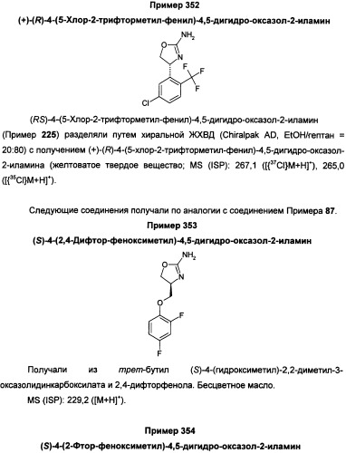 Новые 2-аминооксазолины в качестве лигандов taar1 для заболеваний цнс (патент 2473545)