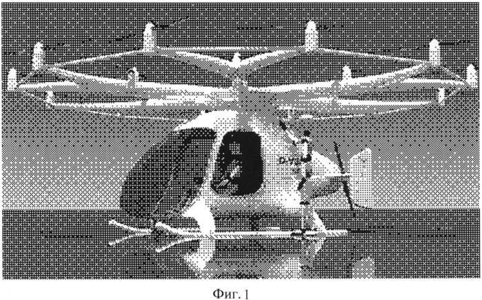 Мультикоптер с линейным расположением винтомоторных групп (патент 2577822)