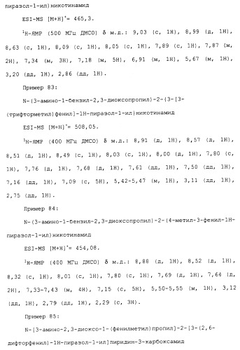 Карбоксамидные соединения и их применение в качестве ингибиторов кальпаинов (патент 2485114)