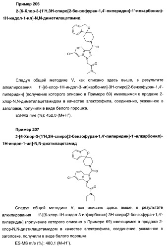 Производные индол-3-карбонил-спиро-пиперидина в качестве антагонистов рецепторов v1a (патент 2414466)