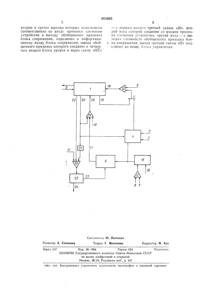 Устройство для синхронизации вычислительной системы (патент 453695)