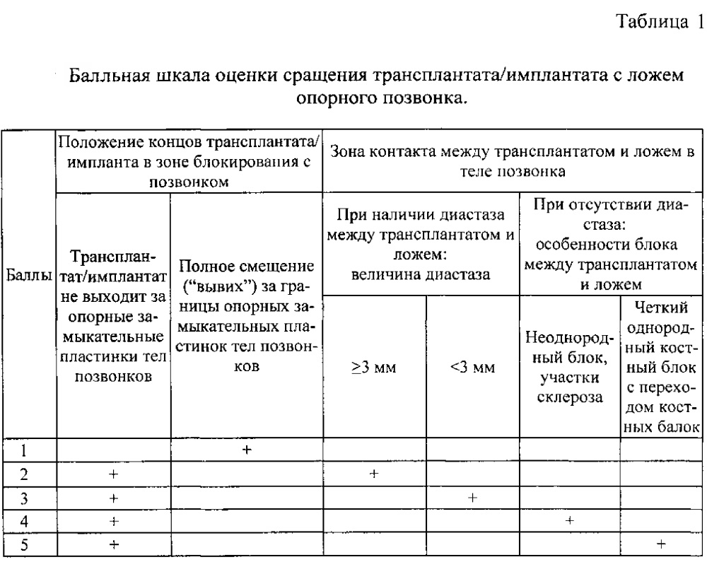 Способ количественной оценки формирования костного блока в зоне переднего спондилодеза (патент 2616270)