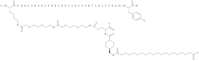 Длительно действующие агонисты рецепторов y2 и(или) y4 (патент 2504550)