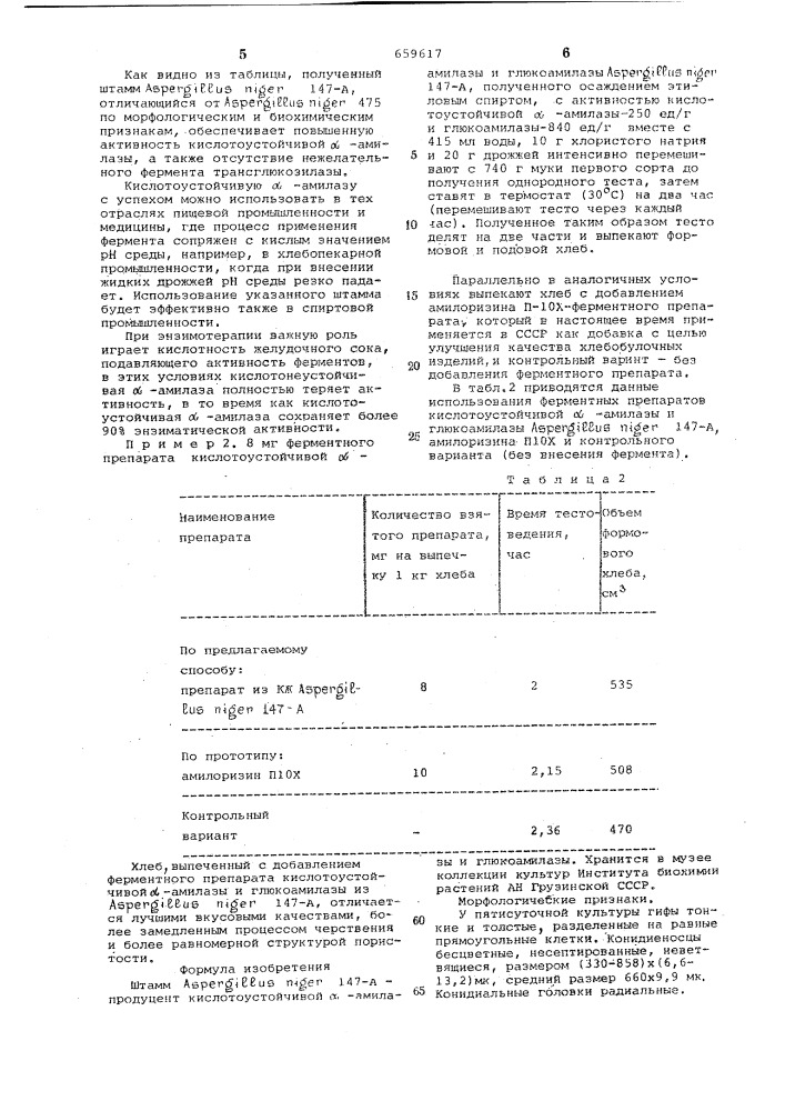 Штамм 147-а -продуцент кислотоустойчивой -амилазы и глюкоамилазы (патент 659617)