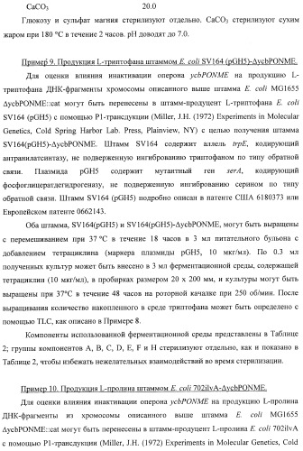 Способ получения l-треонина с использованием бактерии, принадлежащей к роду escherichia, в которой инактивирован оперон ycbponme (оперон ssueadcb) (патент 2392326)