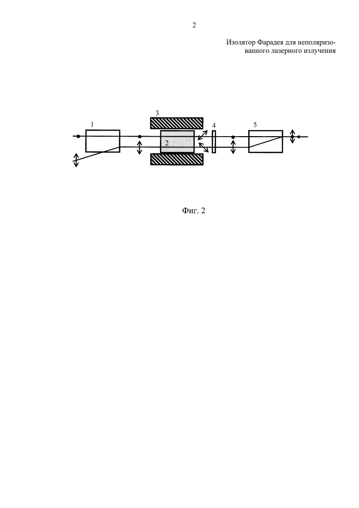 Изолятор фарадея для неполяризованного лазерного излучения (патент 2603229)