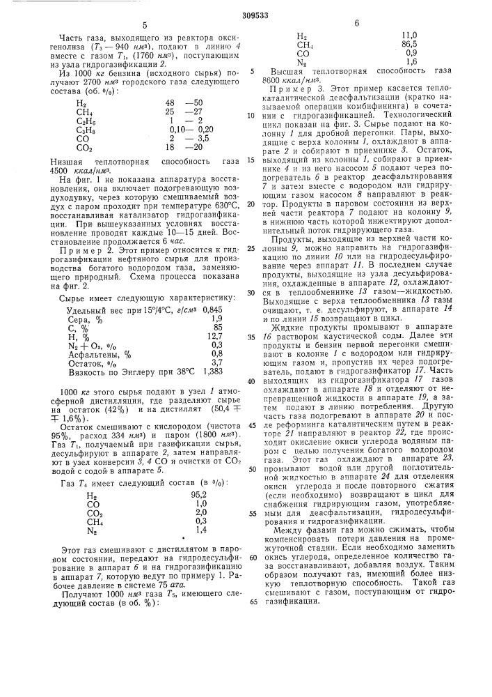 Способ гидрогенизации нефтяной фракции (патент 309533)