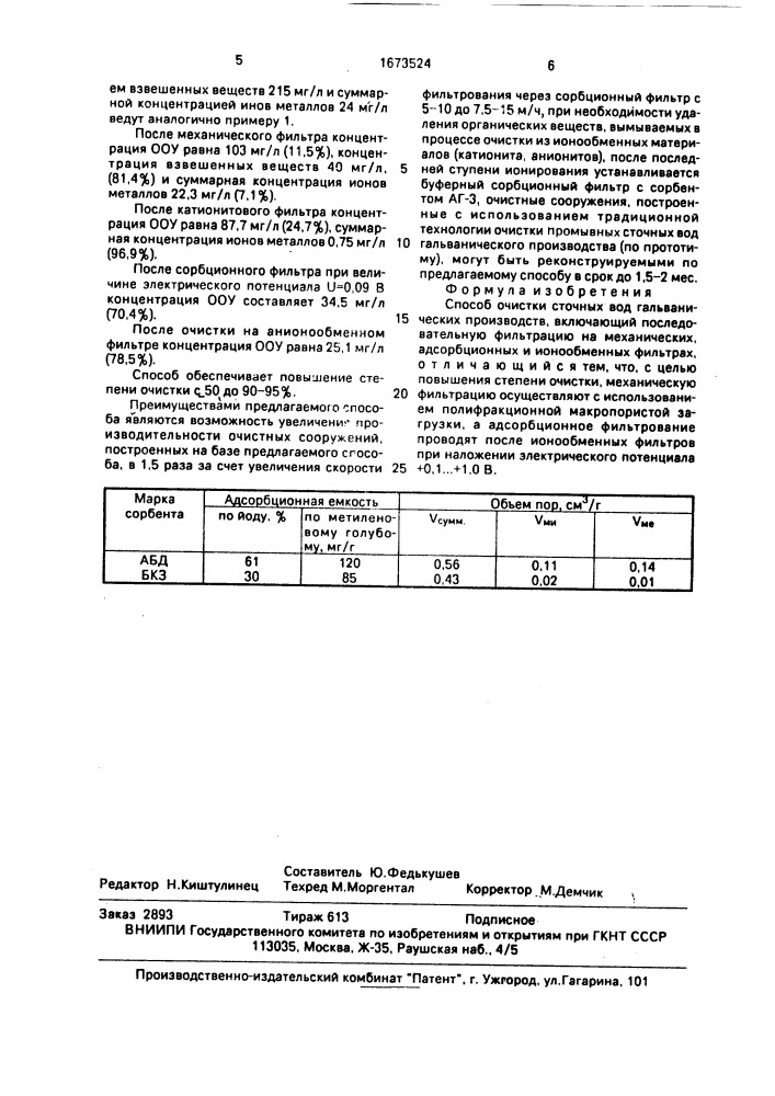 Способ очистки сточных вод (патент 1673524)