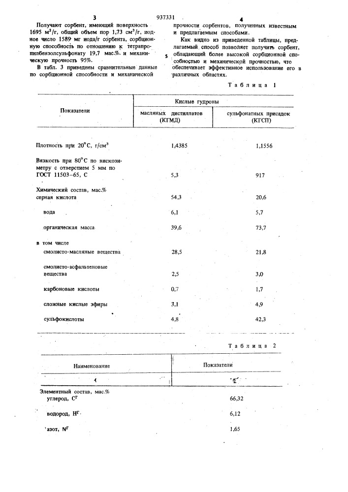Способ получения сорбента (патент 937331)
