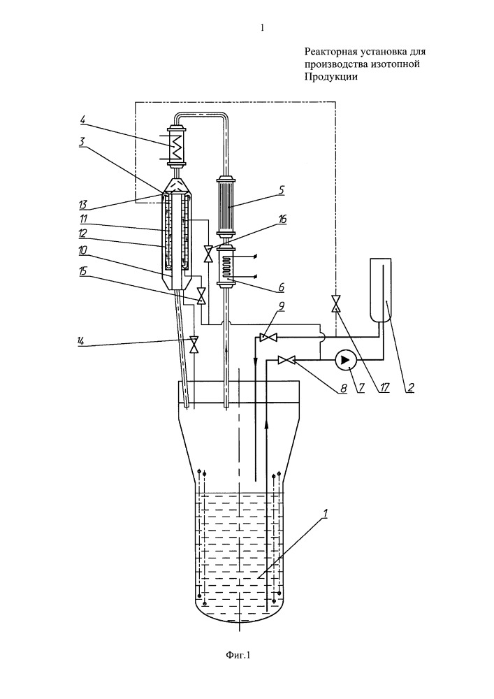 Реакторная установка для производства изотопной продукции (патент 2654507)