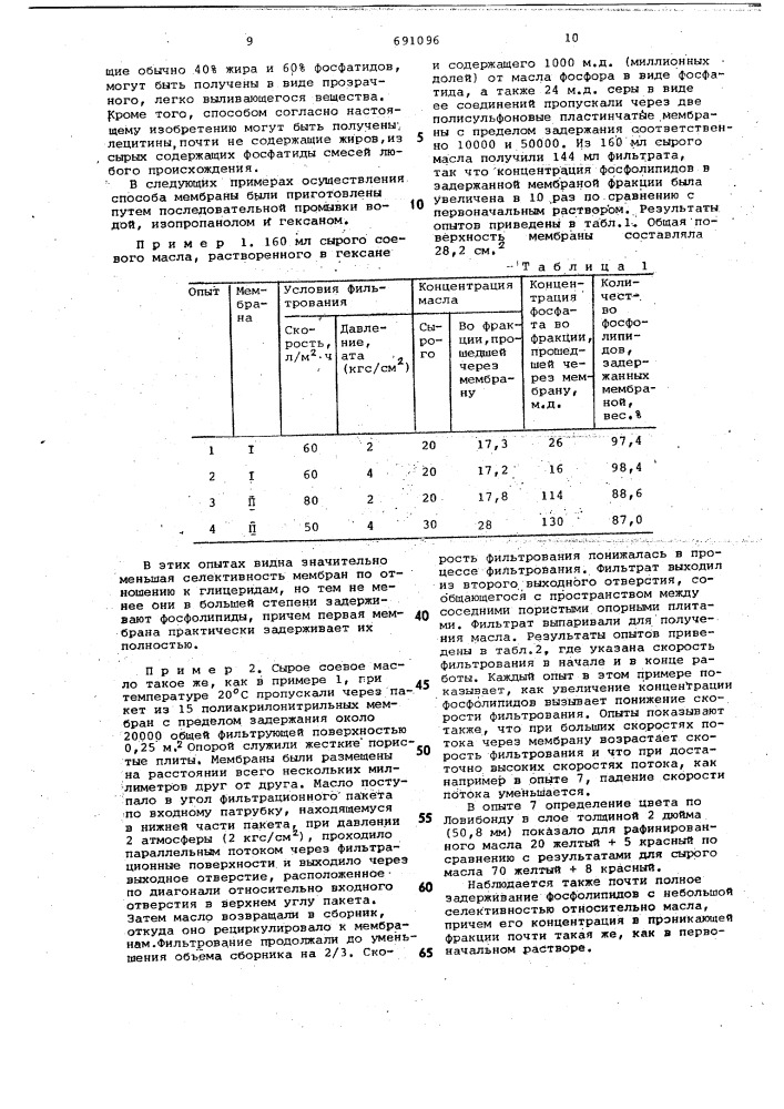 Способ рафинирования сырых фосфатидсодержащих жирных масел (патент 691096)