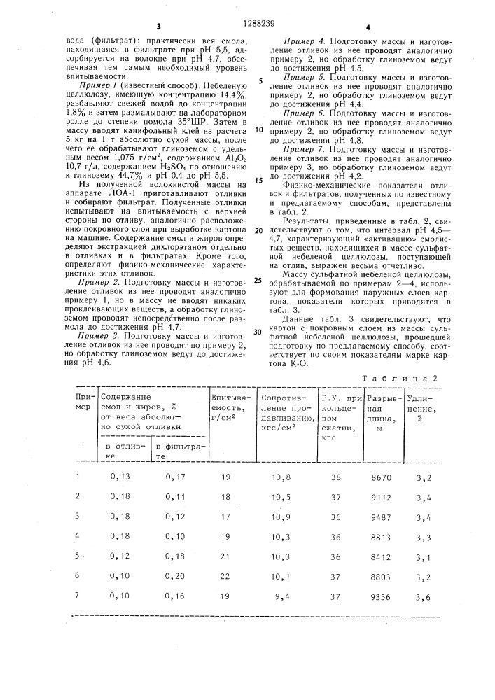 Способ подготовки бумажной массы для покровного слоя упаковочного материала (патент 1288239)