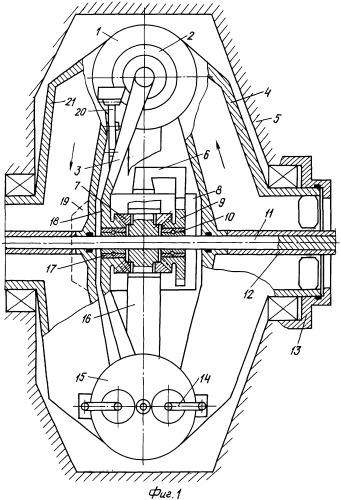 Способы исполнения двс без кривошипа с вращающимся цилиндром и синхронизированным качанием поршня (патент 2319022)