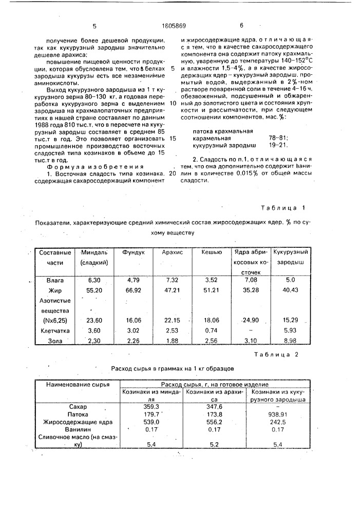 Восточная сладость типа козинака (патент 1805869)