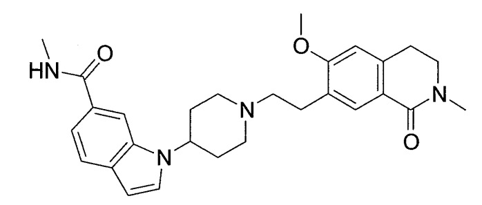 Производное индола, содержащее пиперидиновый цикл (патент 2332413)