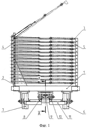 Тележка-книжка для перевозки и хранения штучных грузов (патент 2513359)