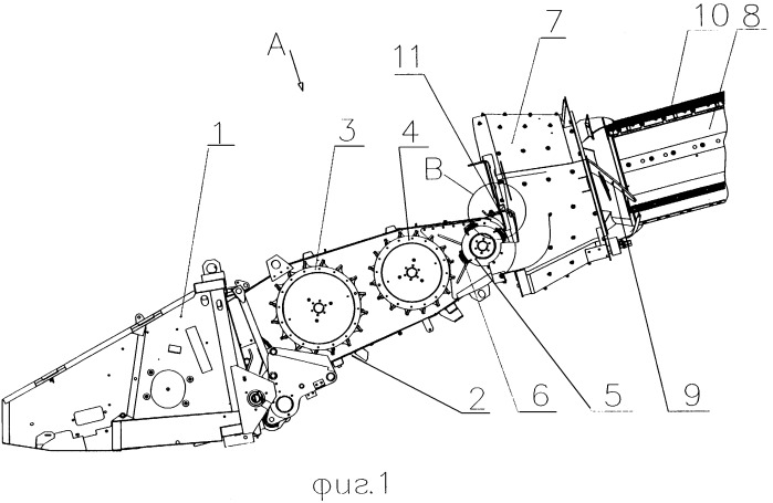 Подающий механизм роторного комбайна (патент 2408182)