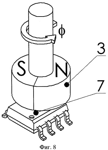 Программируемый бесконтактный датчик углового положения с линейным угловым диапазоном в пределах 360&#176; (патент 2317522)