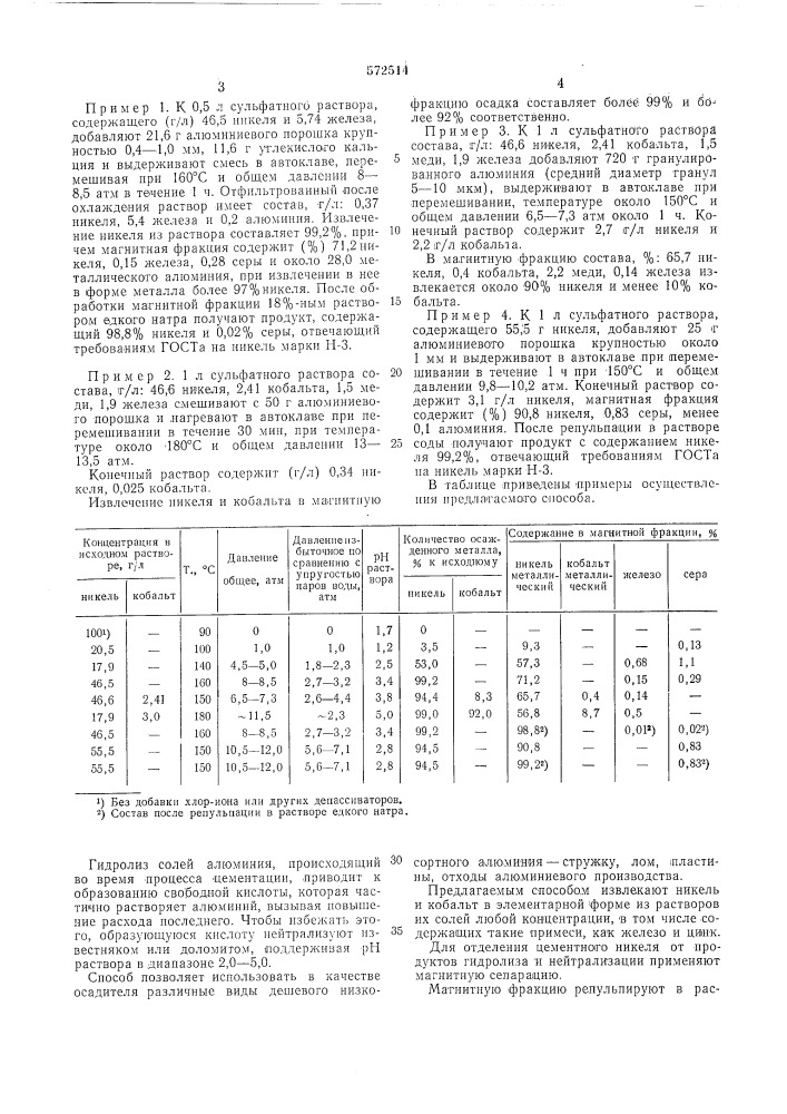 Способ извлечения никеля и кобальта из водных растворов (патент 572514)