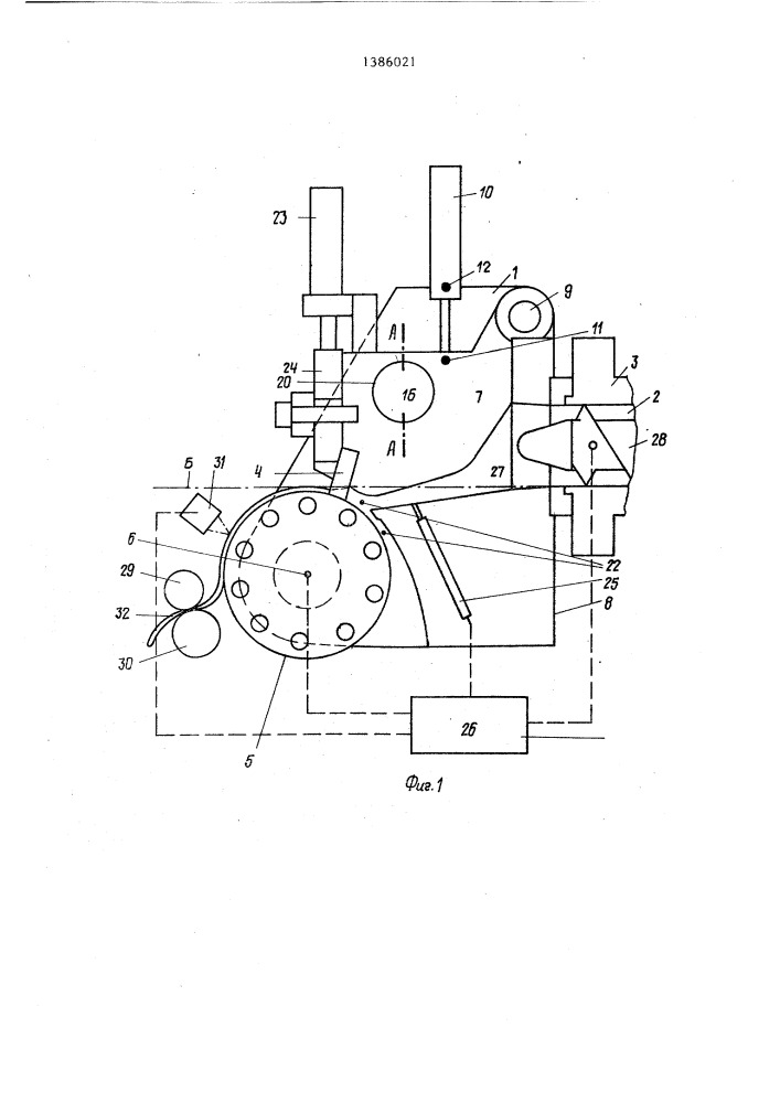 Устройство для изготовления протекторов для автомобильных шин или других профилей или полотен из каучука,эластомеров или термопластов (патент 1386021)