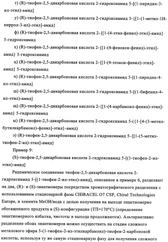 Энантиомеры производных тиофенгидроксамовой кислоты и их применение в качестве ингибиторов гдац (патент 2348625)