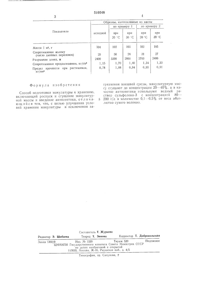 Способ подготовки макулатуры к хранению (патент 510548)