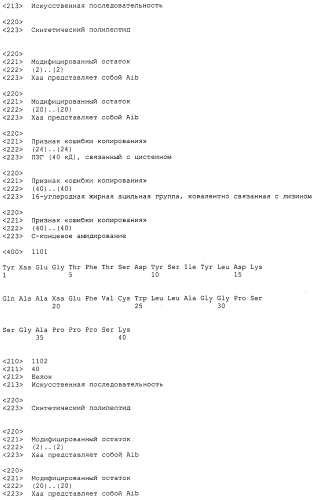 Основанные на амидах пролекарства пептидов глюкагонового надсемейства (патент 2550696)