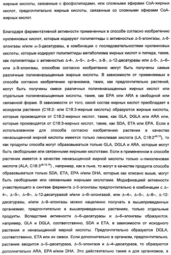 Способ получения полиненасыщенных кислот жирного ряда в трансгенных организмах (патент 2447147)