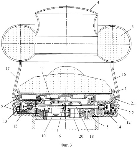 Функциональная структура опорной части медицинского стола с тороидальной хирургической робототехнической системой (вариант русской логики - версия 5) (патент 2563738)