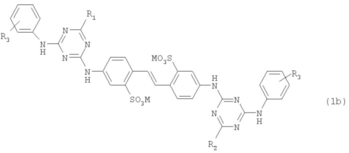 Смеси дисульфоновых кислот триазиниламиностильбена (патент 2330870)