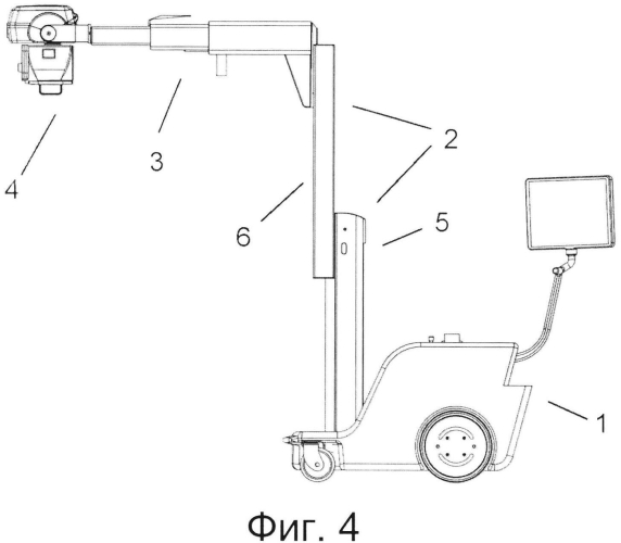 Мобильное рентгеновское устройство с телескопической опорой (патент 2573621)