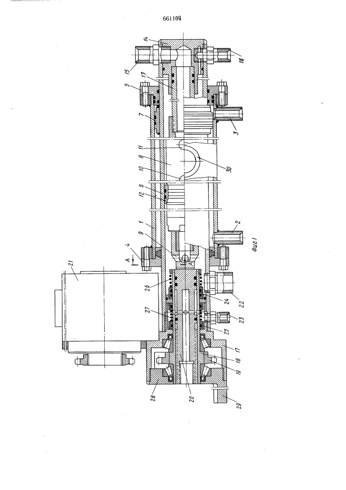 Гидравлическая машина ударного действия (патент 661109)
