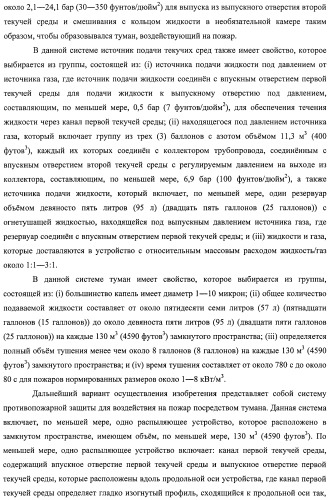 Устройство, системы и способы противопожарной защиты для воздействия на пожар посредством тумана (патент 2476252)