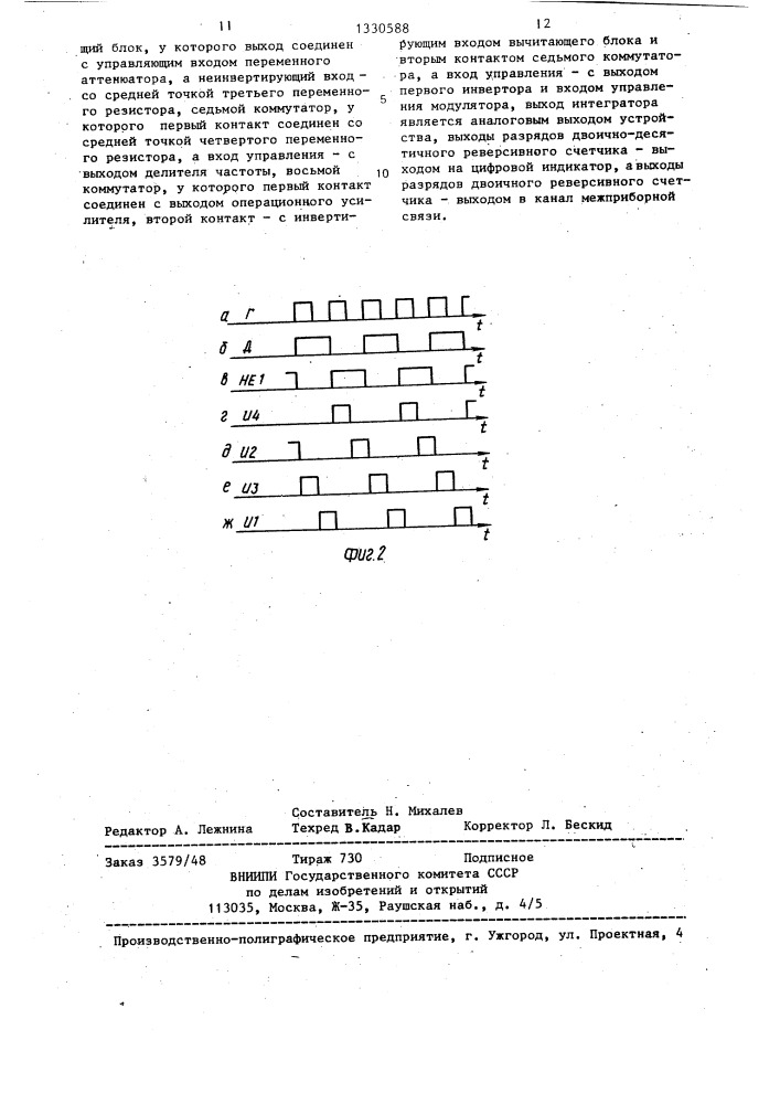 Нулевой радиометр (патент 1330588)