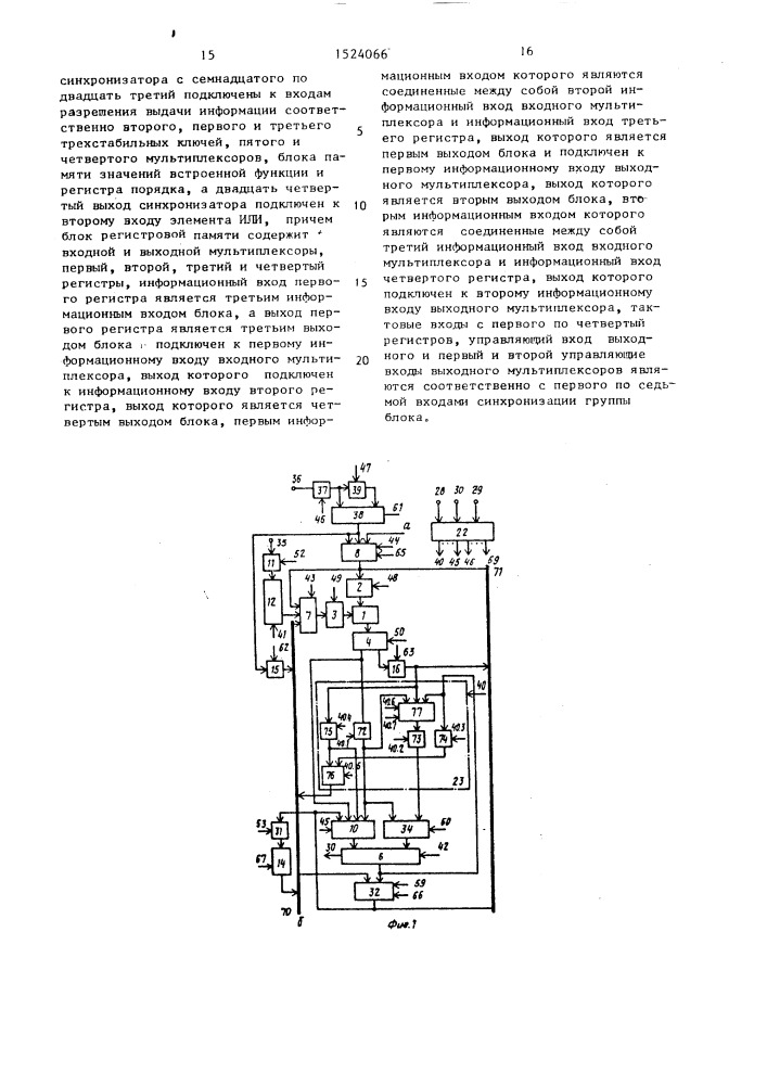 Устройство для быстрого преобразования фурье (патент 1524066)