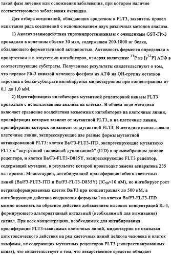 Производные стауроспорина в качестве ингибиторов активности рецепторной тирозинкиназы flt3 (патент 2337692)