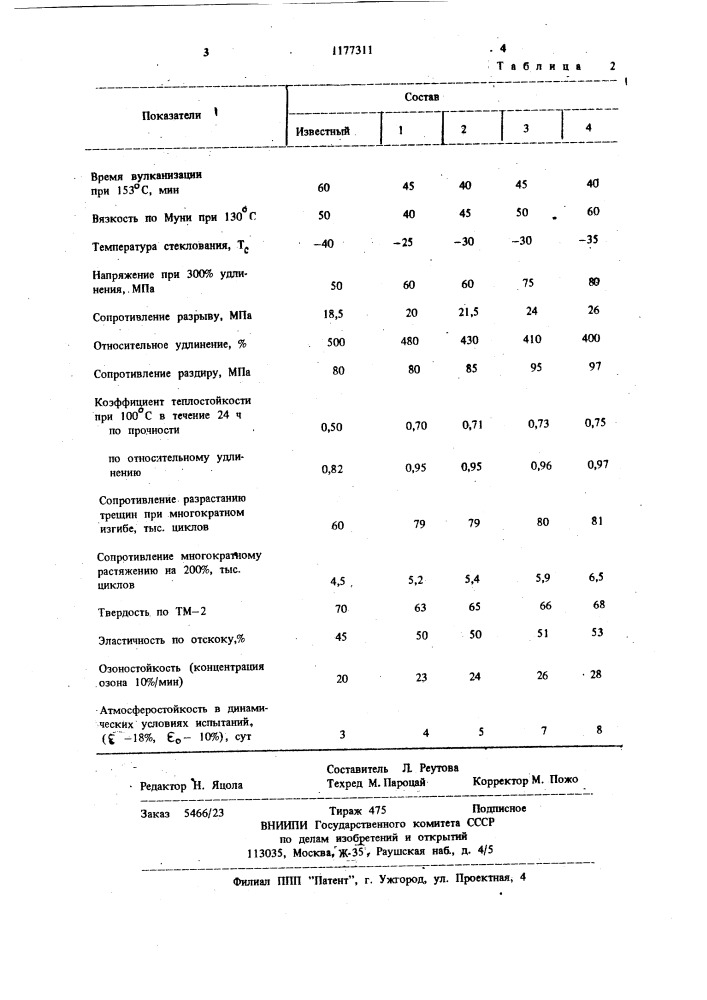 Резиновая смесь (патент 1177311)