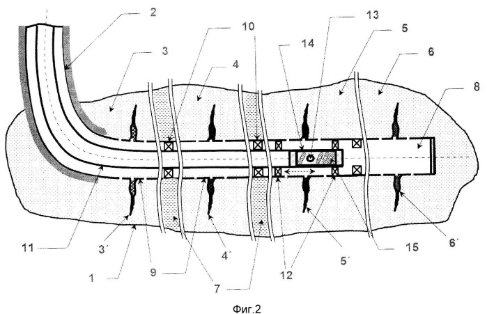 Способ многократного гидравлического разрыва пласта в горизонтальном стволе скважины (патент 2515651)