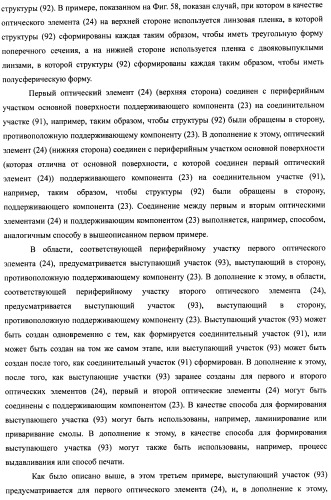 Слоистый блок оптического элемента и способ его изготовления, подсветка и жидкокристаллическое устройство отображения (патент 2421658)