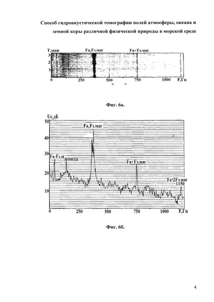 Способ гидроакустической томографии полей атмосферы, океана и земной коры различной физической природы в морской среде (патент 2624607)