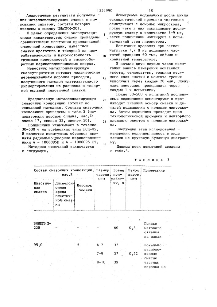 Металлоплакирующая смазочная композиция (патент 1253990)