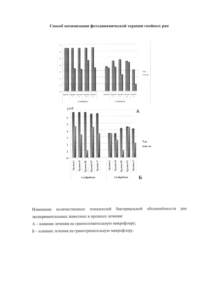 Способ оптимизации фотодинамической терапии гнойных ран (варианты) (патент 2609735)